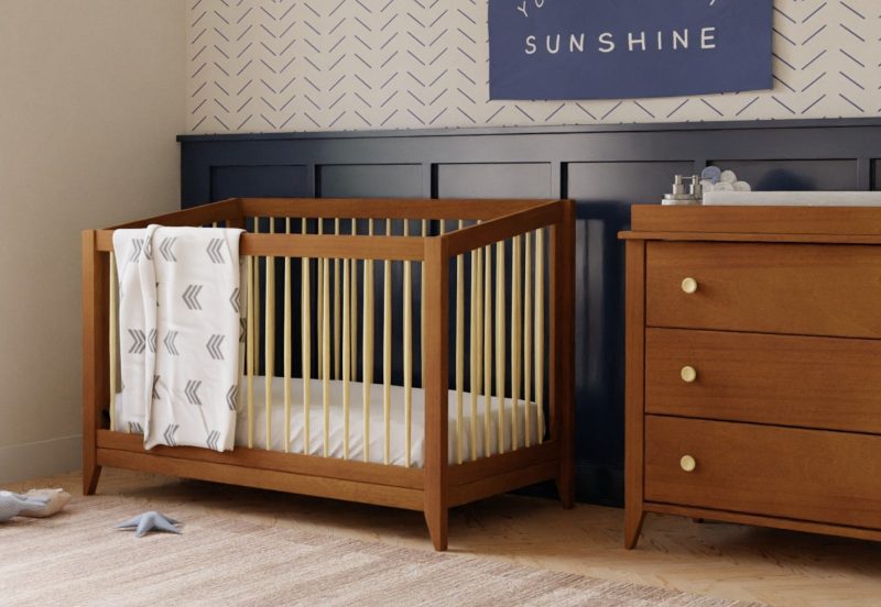 NB SproutCrib Chestnut Natural M10301CTN 1